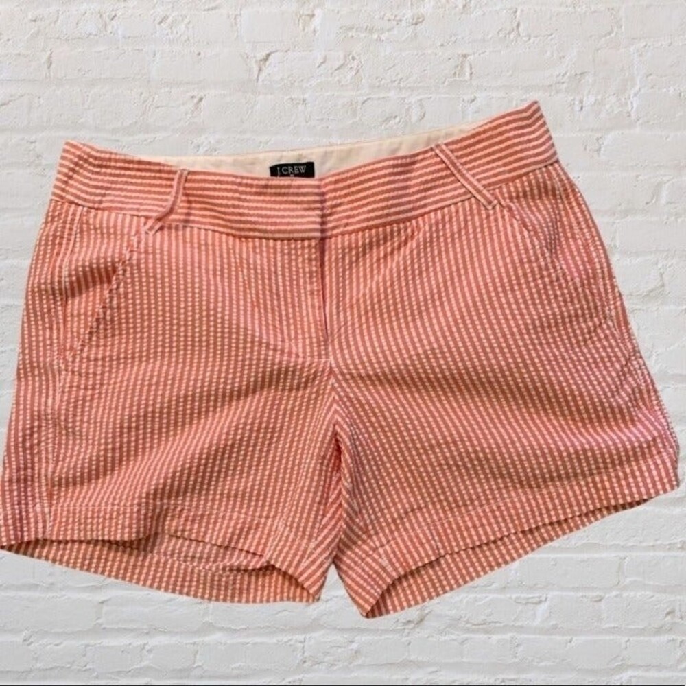 J.Crew Pink & White City Fit Shorts